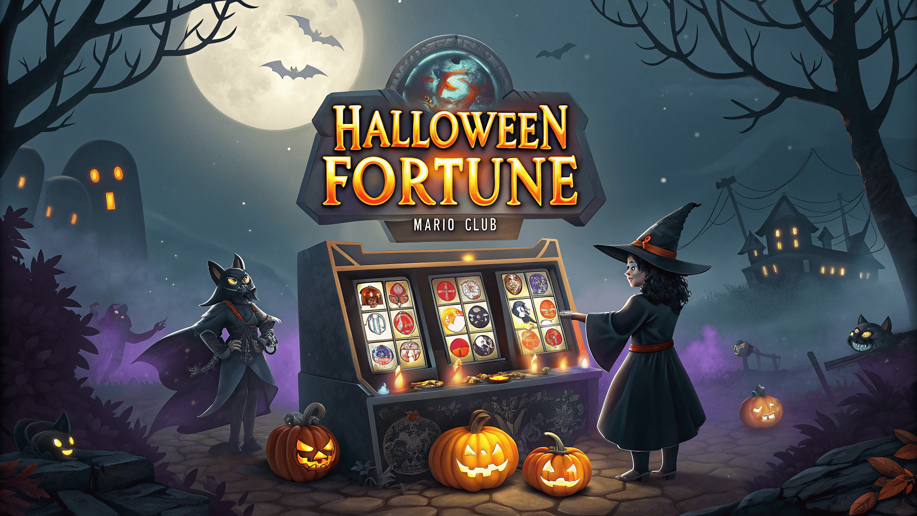 Mainkan Halloween Fortune Mario Club, Jackpot Menanti